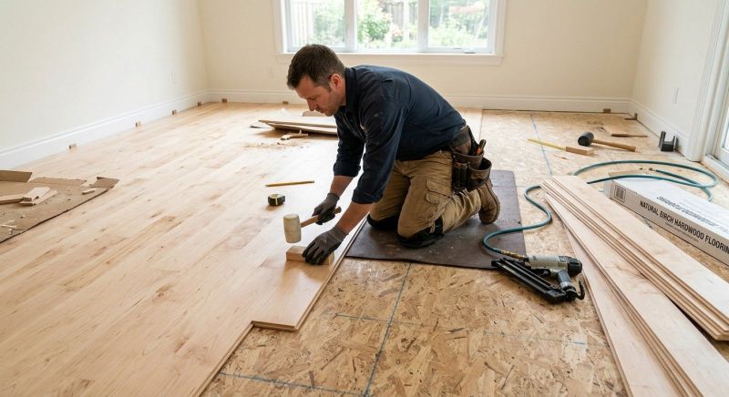 Maple Flooring Installation in Edmonds, WA