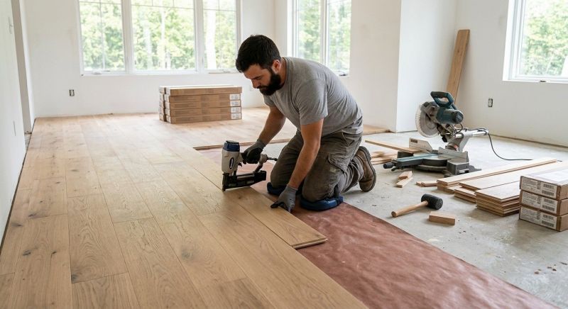 Oak Floor Installation in Edmonds, WA