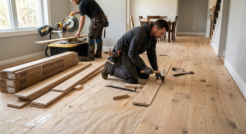 Oak Floor Installation in Langley, WA