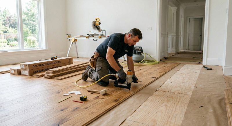 Oak Floor Installation in Langley, WA