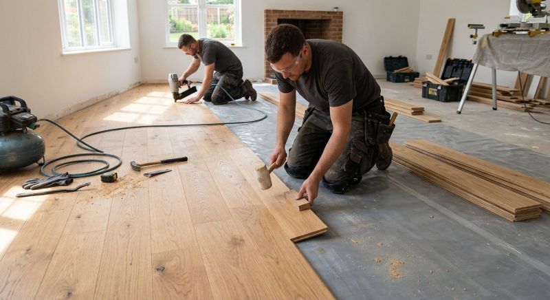 Oak Floor Installation in Langley, WA