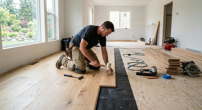 Oak Floor Replacement in Snohomish, WA