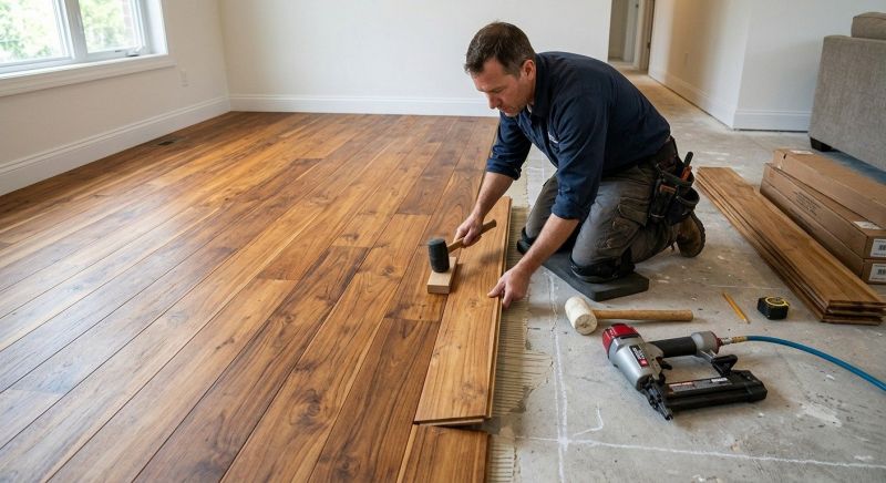 Teak Flooring Installation in Snohomish, WA