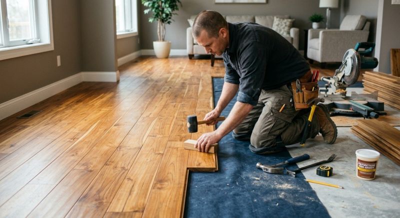 Teak Flooring Installation in Snohomish, WA