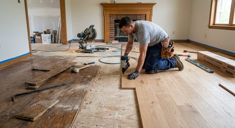 Wood Floor Replacement in Edmonds, WA