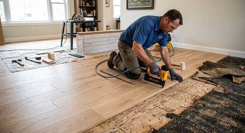 Wood Floor Replacement in Everett, WA